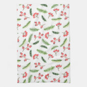 Helderhand getekend kerstmannetje theedoek (Verticaal)