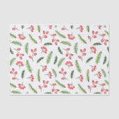 Helderhand getekend kerstmannetje tissuepapier (Voorkant)