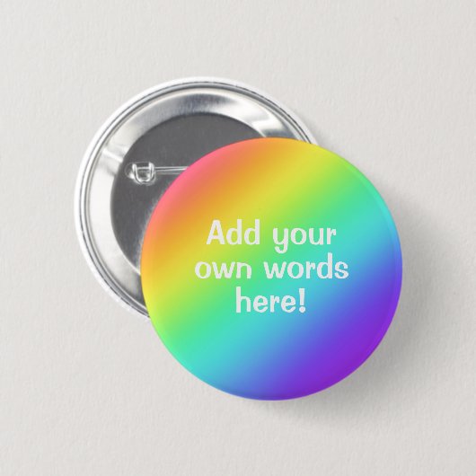 Helderheid aangepaste Button voor regenboog (Voorkant /achterkant)
