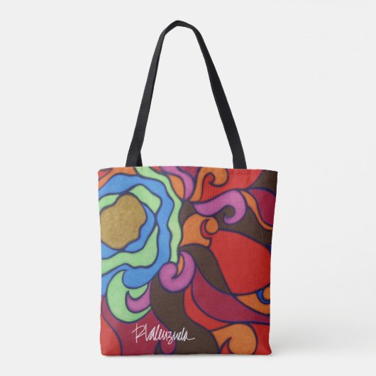 Helderheid Abstract Floral Tas (Achterkant)