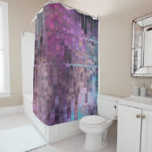 Helderheid abstract mozaïekmulticolkleurig met gla douchegordijn (In situ)