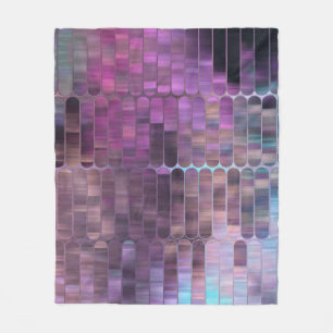 Helderheid abstract mozaïekmulticolkleurig met gla fleece deken