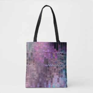 Helderheid abstract mozaïekmulticolkleurig met gla tote bag