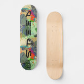 Helderheid abstract, stijlvol, gepersonaliseerd persoonlijk skateboard (Voorkant)