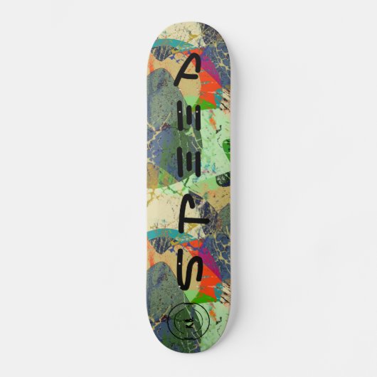 Helderheid abstract, stijlvol, gepersonaliseerd persoonlijk skateboard (Voorkant)