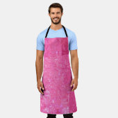Helderheid abstracte roze achtergrond met glanzend schort (Gedragen)