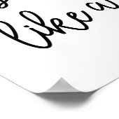 Helderheid als een diamant Typografie Quote Poster (Hoek)