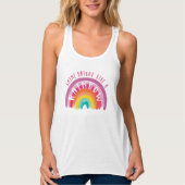 Helderheid als een regenboogpride LGBTQ Tanktop (Voorkant)