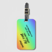 Helderheid Bagagelabels voor regenbooggradiënt (Voorkant (verticaal))