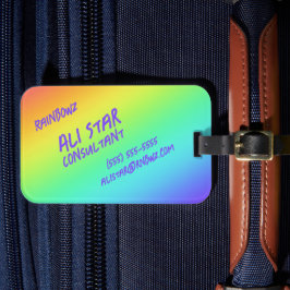 Helderheid Bagagelabels voor regenbooggradiënt