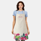 Helderheid: bloemen met Schort voor aangepaste naa (Gedragen)