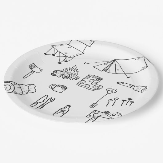 Helderheid Borden voor tappapier Papieren Bordje (Gekanteld)