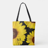 Helderheid Canvas tassen van zonnebloemen op volle (Achterkant)