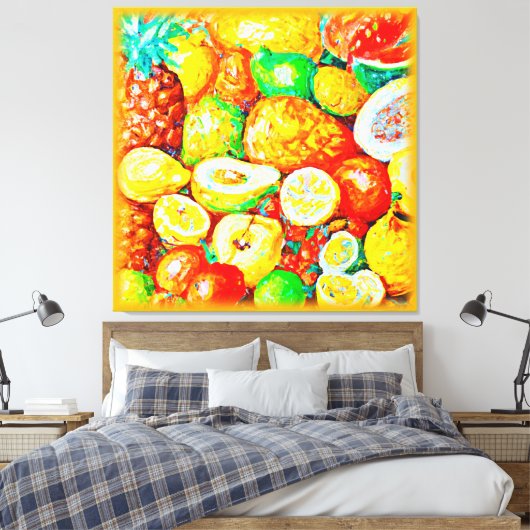 "Helderheid" Cute Painting. Bestel nu Canvas Afdruk (Insitu (Slaapkamer))