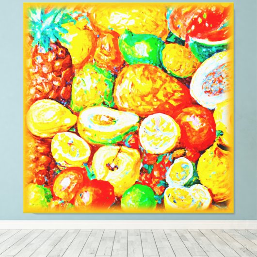 "Helderheid" Cute Painting. Bestel nu Canvas Afdruk (Insitu (Houten vloer))