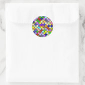 Helderheid definiëren ronde sticker (Tas)