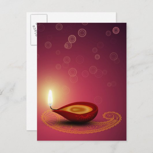 Helderheid diwali - Briefkaart (Voorkant / Achterkant)