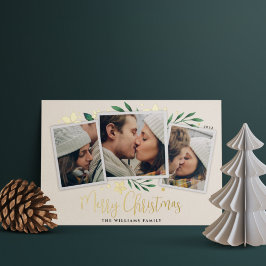 Helderheid | Drie foto Folie Feestdagenkaart