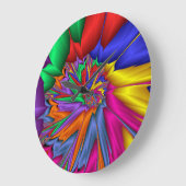 Helderheid één fractal spiraalvormige wandklok (Hoek)