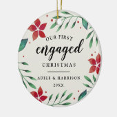 Helderheid | Eerste kerstfoto Keramisch Ornament (Links)