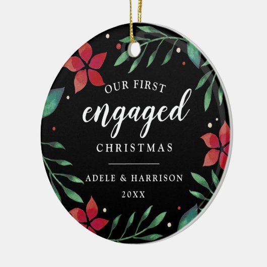 Helderheid | Eerste kerstfoto Keramisch Ornament (Links)