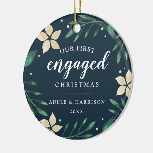 Helderheid | Eerste kerstfoto Keramisch Ornament (Links)