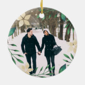 Helderheid | Eerste kerstfoto Keramisch Ornament (Achterkant)