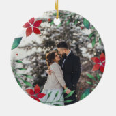 Helderheid | Eerste kerstfoto met huwelijk Keramisch Ornament (Achterkant)