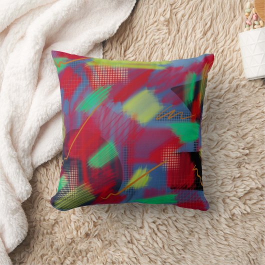 Helderheid en Abstracte digitale kunst Kussen (Deken)