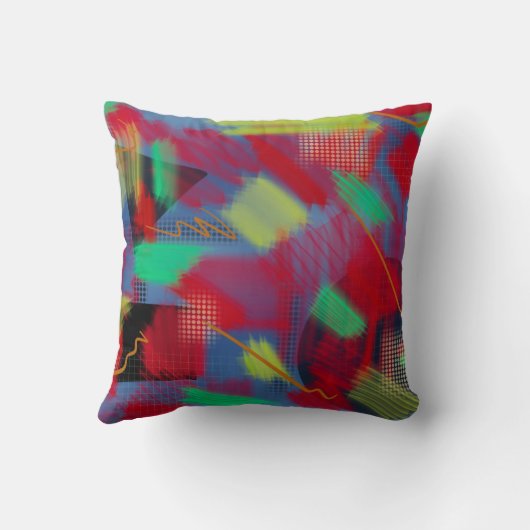 Helderheid en Abstracte digitale kunst Kussen (Achterkant)