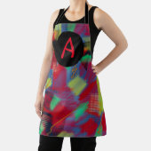 Helderheid en Abstracte digitale kunstmonogram Schort (Insitu)