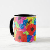 Helderheid en cornbloemen Ringer-Mok Mok (Voorkant links)