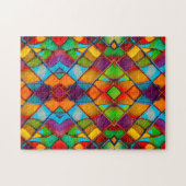 Helderheid en Glas in lood, kleurrijk Legpuzzel (Horizontaal)