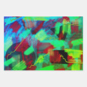 Helderheid en goedkoop Abstracte digitale art 3-kl Inpakpapier Vel (Voorkant 2)