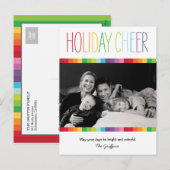 Helderheid en kleurrijk Briefkaart voor een feeste (Voorkant / Achterkant)