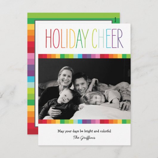 Helderheid en kleurrijk Briefkaart voor een feeste (Voorkant / Achterkant)