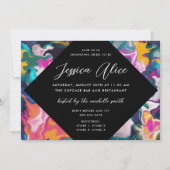 Helderheid en kleurrijke Abstracte marmeringVrijge Kaart (Voorkant)