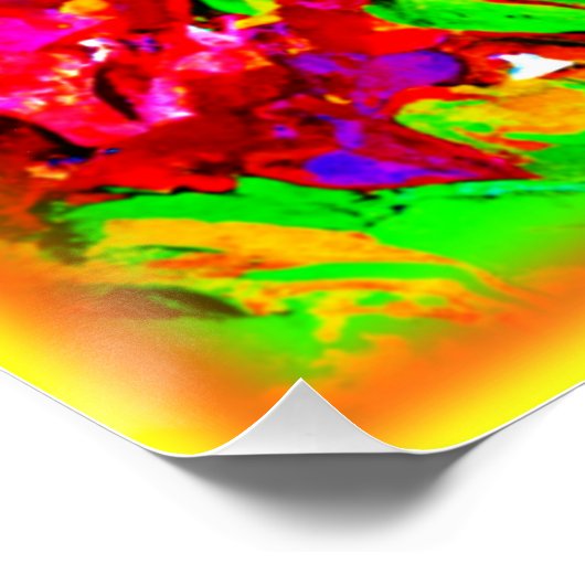 Helderheid en kleurrijke bloemen kunst. Nu kopen Perfect Poster (Hoek)