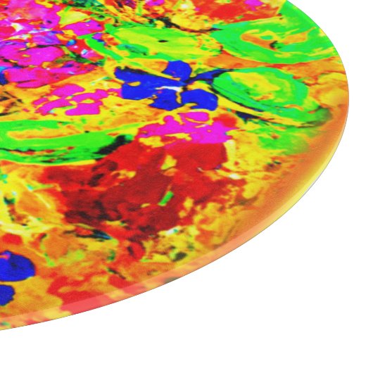 Helderheid en kleurrijke bloemen kunst. Nu kopen Snijplank (Hoek)