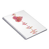 Helderheid en kleurrijke EKG-monitor Notitieboek (Rechterzijde)