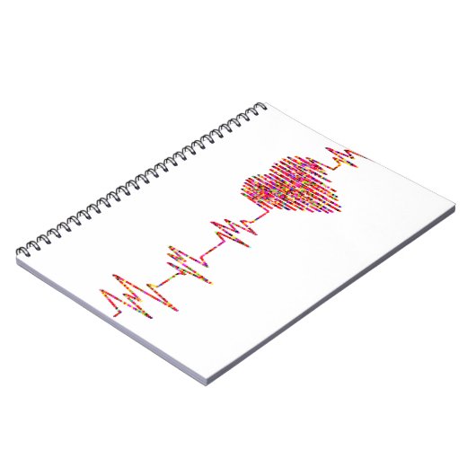 Helderheid en kleurrijke EKG-monitor Notitieboek (Linkerzijde)