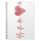 Helderheid en kleurrijke EKG-monitor Notitieboek (Voorkant)