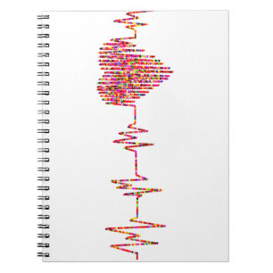 Helderheid en kleurrijke EKG-monitor Notitieboek