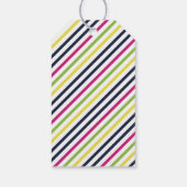 Helderheid en kleurrijke kerstverlichting cadeaulabel (Achterkant)