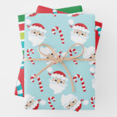 Helderheid en kleurrijke Kinder kerstcadeaus Inpakpapier Vel (In situ)