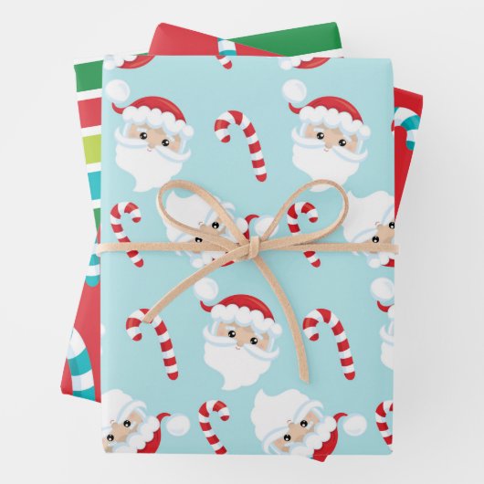 Helderheid en kleurrijke Kinder kerstcadeaus Inpakpapier Vel (In situ)