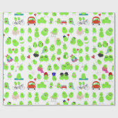 Helderheid en kleurrijke Lima Bean Wrapping Paper Cadeaupapier (Vlak)