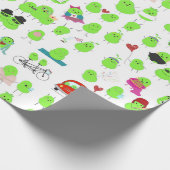 Helderheid en kleurrijke Lima Bean Wrapping Paper Cadeaupapier (Hoek)
