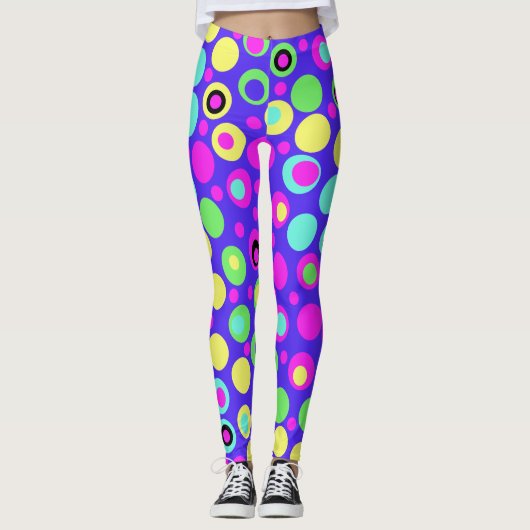 Helderheid en kleurrijke poka Dot-Leggings Leggings (Voorkant)