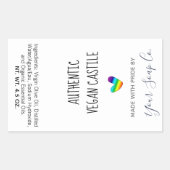 Helderheid en kleurrijke regenboogkopzeep Etiket (Voorkant)